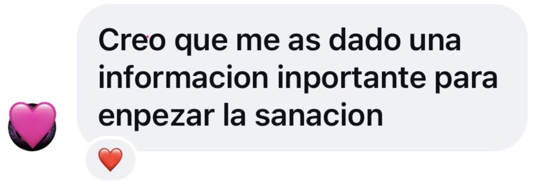 Mensaje sobre información importante para empezar un camino de bienestar